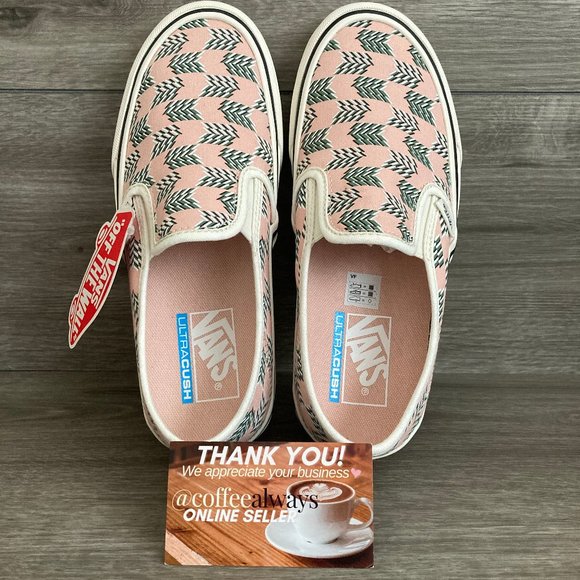 Vans Slip-On SF Mod Checkerboard Pink Green NWB - Picture 9 of 11